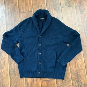 Banana Republic Shawl Collar Cardigan large Wool Cotton heavy